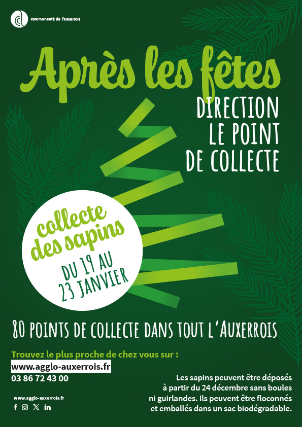 Collecte des sapins de Noël